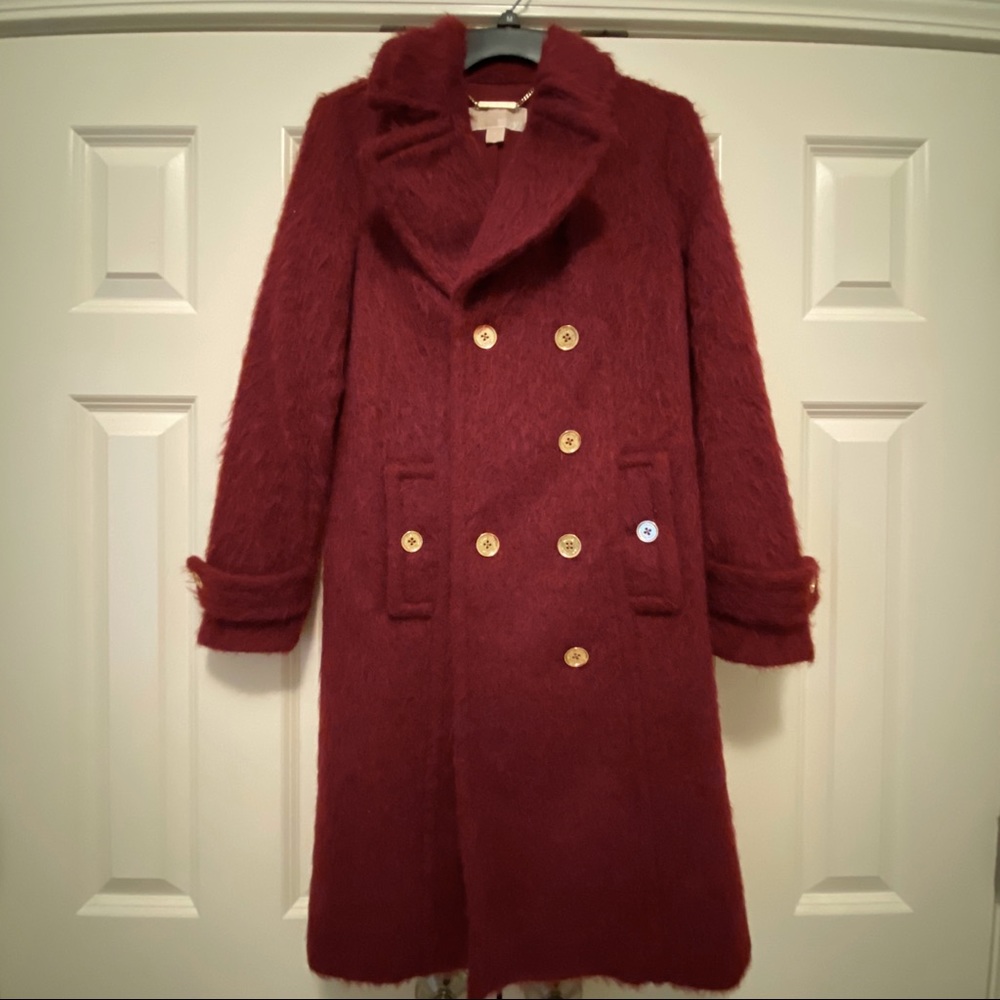 Michael Kors Coat - Burgundy Size 2